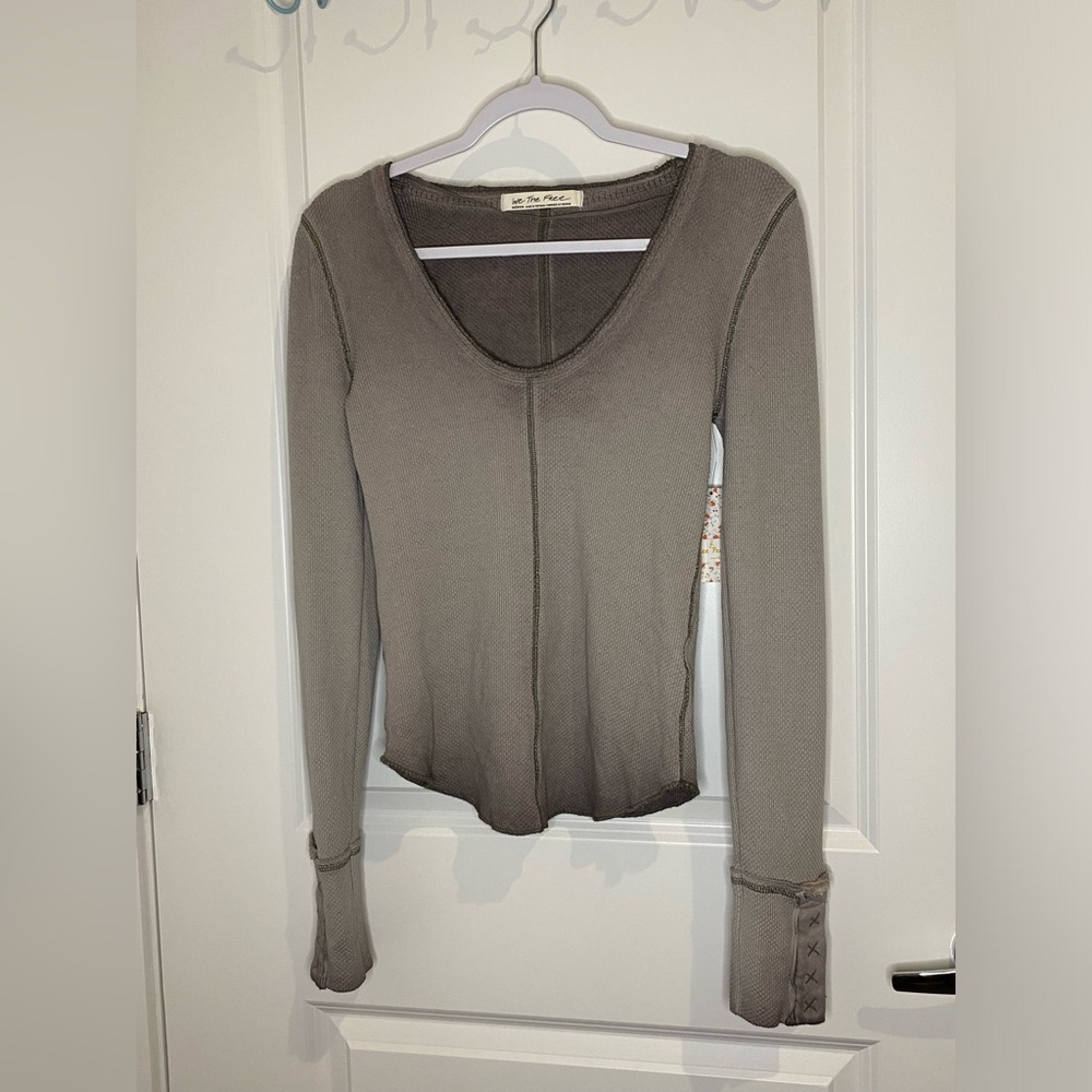 NWT Free People Grey Long Sleeve